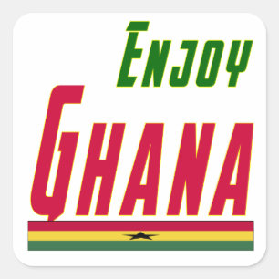 Koel Design voor Ghana Vierkante Sticker