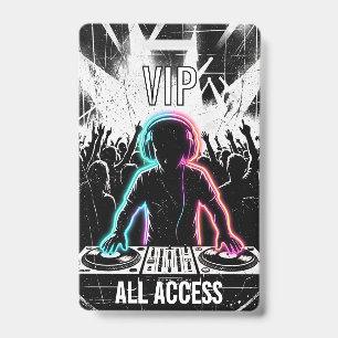 Koel DJ-feestbadge Muziekevenement Naamlabel Badge
