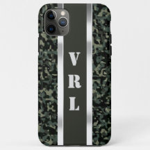 Koel donkergroen camouflage iPhone 11 Pro Max hoes