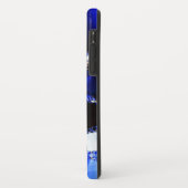 Koel een blauw patroon met wat bling! Case-Mate iPhone case (Achterkant/links)