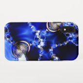 Koel een blauw patroon met wat bling! Case-Mate iPhone case (Achterkant (horizontaal))