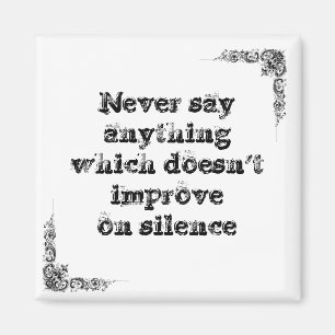 Koel een simpele wijsheidfilosofie die je zegt magneet