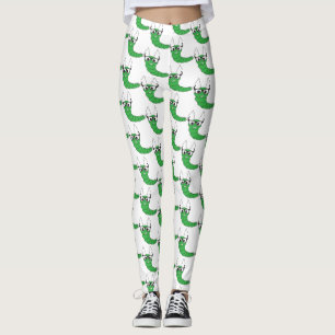 Koel een vreemde nerdy caterler met een glazen pat leggings