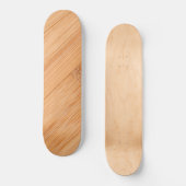 Koel elegant lichtbruin bamboehout skateboard (Voorkant)