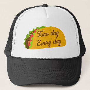 Koel elke dag een leuke taco-dag trucker pet