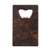 Koel en geweldig Fiery Bronze Kredietkaart Flessenopener (Achterkant)