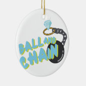 Koel en ketting keramisch ornament (Rechts)