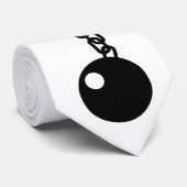 Koel en ketting stropdas (Opgerold)