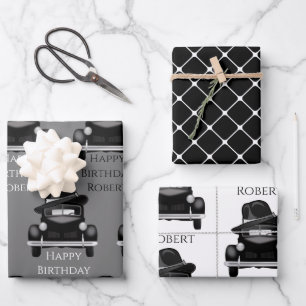 Koel- en klassieke auto op maat inpakpapier vel