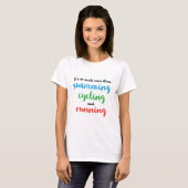 Koel- en origineel Triathlon-ontwerp voor triatlet T-shirt (Voorkant volledig)