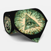 Koel en uniek Camouflage Illuminati Stropdas (Opgerold)