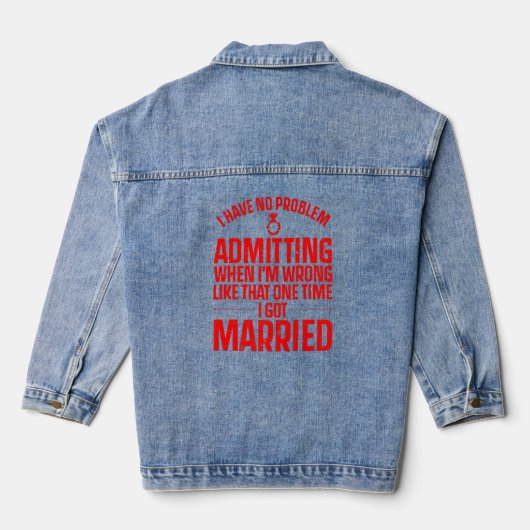 Koel, enkel gescheiden voor mannen, echtscheiding denim jacket (Achterkant)