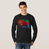 Koel Eritrees vlagontwerp T-shirt (Voorkant volledig)