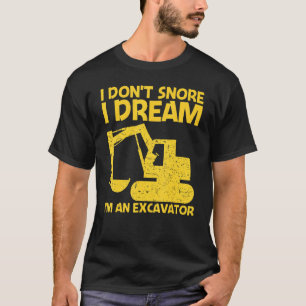 Koel-excavator voor mannen - zware apparatuur oper t-shirt