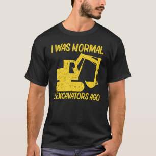 Koel-excavator voor mannen - zware apparatuur oper t-shirt