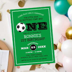 Koel Football Voetbal Kinder 1e verjaardag Kaart
