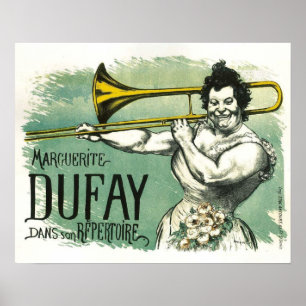Koel Franse Vintage Poster met de Speler van de Tr