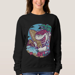 Koel Funny Shark Style draagt zonnebrillen & klaar Trui
