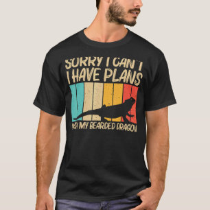 Koel gebakken draak voor mannen hertiele hagedis t-shirt