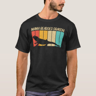 Koel gebakken draak voor vrouwelijke mama Reptiele T-shirt