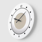 Koel Geen cijfers op het witte Lijst op Aangepaste Grote Klok (Hoek)