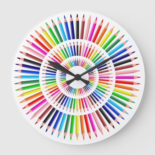 Koel gekleurde encils grote klok (Voorkant)