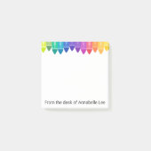 Koel gekleurde krayons post-it® notes (Voorkant)
