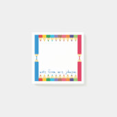 Koel gekleurde potloodhouder post-it® notes (Voorkant)