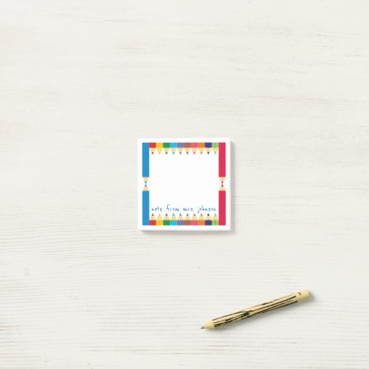 Koel gekleurde potloodhouder post-it® notes (Op bureau)