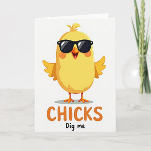 Koel gele vogel wenskaart kaart