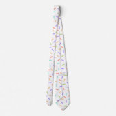 koel getild sprinkhaanpatroon stropdas (Achterkant)