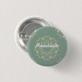Koel, geweldig, Dandelion Ronde Button 3,2 Cm (Voorkant /achterkant)