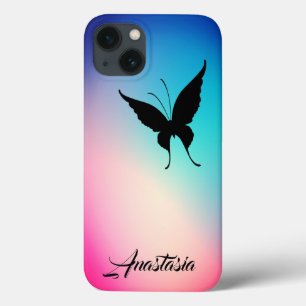 Koel, geweldig, regenboogvlinder iPhone 13 hoesje