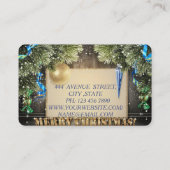 Koel Geweldige kerstgeschut Visitekaartje (Achterkant)