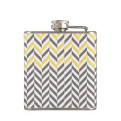 Koel geweldige trendy herringbone zigzagpatroon heupfles (Achterkant)