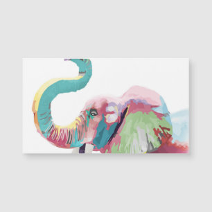 Koel geweldige trendy kleurige levendige olifant