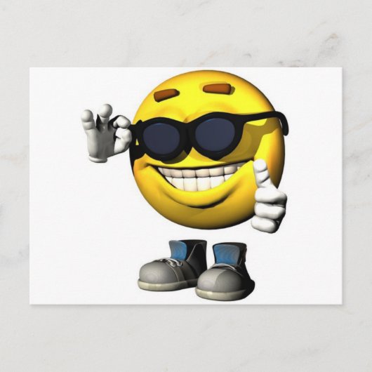 koel gezicht briefkaart (Voorkant)