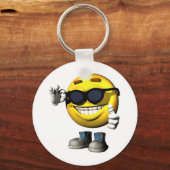 koel gezicht sleutelhanger (Voorkant)