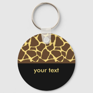 Koel Giraffe afdrukken Sleutelhanger