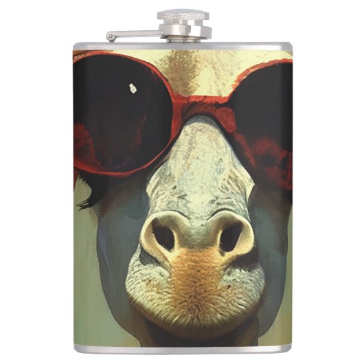 Koel Giraffe Heupfles (Voorkant)