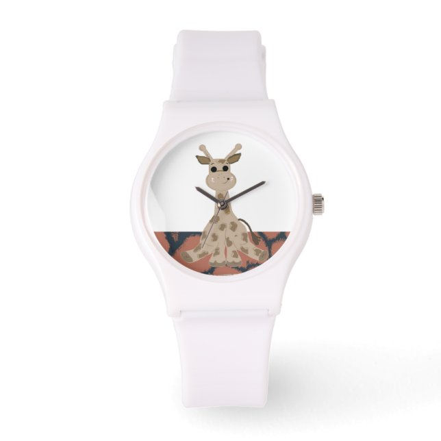 Koel Giraffe Horloge (Voorkant)