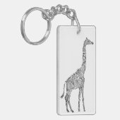 Koel Giraffe Sleutelhanger (Voorkant Links)