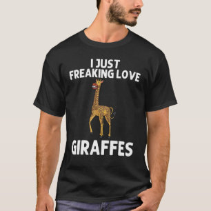 Koel Giraffe voor mannen Dierendierentuin Zoo Saf T-shirt