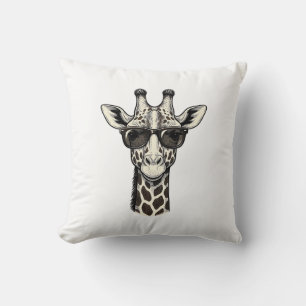 Koel Giraffe Zonnebril Vintage Graveer Shirt_1 Kussen