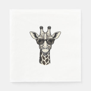 Koel Giraffe Zonnebril Vintage Gravure Shirt_1 Servet