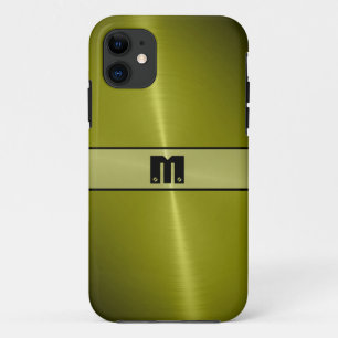 Koel glanzend roestvrij staal metaal 6 iPhone 11 hoesje