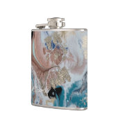 Koel Gouden Marmer Textuur Heupfles (Links)