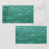 Koel groen Abstract water Visitekaartje (Voorkant / Achterkant)