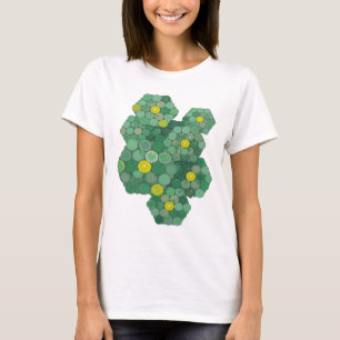 Koel Groen GROENE MUNTEN EN STERREN Modern ontwerp T-shirt