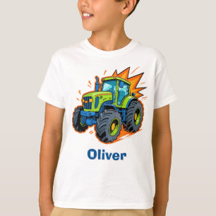 Koel groene landbouwtrekker t-shirt
